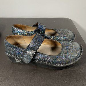 ALEGRIA PAL-321 RAVE on the NILE Geometric Mary Jane Shoes Women's 39 US 9